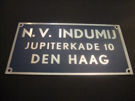 Indumij ( Industriële Maatschappij voor Verbrandingsmotoren en Pompwerktuigen verbrandingsmotoren )Jupiterkade Den Haag naamplaatje, Skoda en Slavia Dieselmotoren